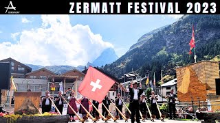 4K🇨🇭 Zermatt Folklore Festival I A Heartwarming Alpine Celebration 🎉 Walking Tour Switzerland [upl. by Tirrag]