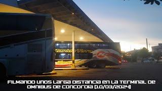 Tomando videocaptura a algunos larga distancia en la terminal de omnibus de Concordia 10032024 [upl. by Alekram708]