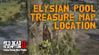 Red Dead Redemption 2 Elysian Pool Treasure Map  Gold Ingot  Location [upl. by Hizar]