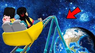 ME subo a la MONTAÑA RUSA más EXTREMA de ROBLOX con mi hermanita 💀 paolazgames [upl. by Tower]