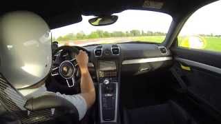 Porsche Cayman GT4  Drift amp Sound  Vairano Test Track [upl. by Amandi542]