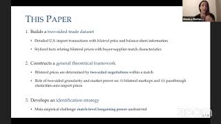 Monica Morlacco Twosided market power in firmtofirm trade [upl. by Sixel101]