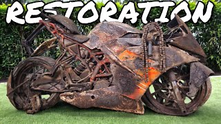 KTM RC 200 Full Restoration  Restored KTM Sport Motorcycle  Old Bike Restoration And Repair [upl. by Rheims]