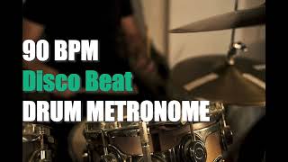 Disco Beat Drum Metronome Loop  90 BPM [upl. by Lonne338]