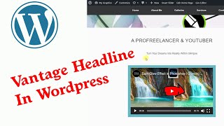 How To Add Vantage Headline amp Subheading In Wordpress Part 6youtube wordpress [upl. by Fari604]