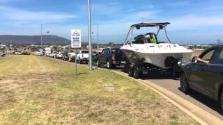 Boat Ramp Queues  Martha Cove [upl. by Ahsoik634]