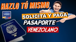 🔴Cómo SOLICITAR y PAGAR PASAPORTE VENEZOLANO en SAIME✈️ PAGANDO con BDV [upl. by Meras]