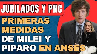 Una PRIMERA DECISION DE MILEI Y PÍPARO para JUBILADOS PENSIONADOS Y PNC BONOS O TARJETA ALIMENTAR [upl. by Aicile]