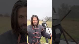 Gambeson Vs 155lb warbow history historical medieval fantasy skyrim archery dnd knight lotr [upl. by Elly]