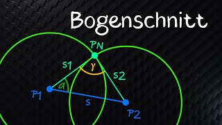 Bogenschnitt berechnen Kosinussatz Richtungswinkel polares Anhängen [upl. by Aliab]