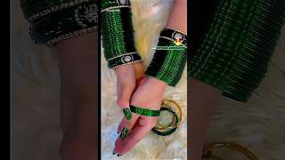 हरी चूड़ी ☘️💚के सेट सावन डिजाइन  हरियाली तीज 🌿के चूड़ी सेट green bangle तीज teej चूड़ी shorts [upl. by Caplan118]