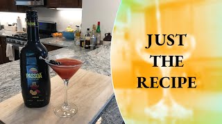 How to Make the First Kiss Rumtini  Just the Recipe Rum Cocktail  Cocktails at Home [upl. by Nanette267]