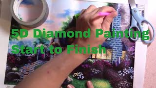 5D Diamond PaintingStart to Finish [upl. by Ylek]