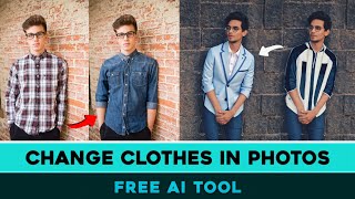 🤯 INCREDIBLE AI tool to change clothes in photos easily for free [upl. by Suvart]