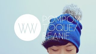 How to Make a Pompom ToqueBeanie  WITHWENDY [upl. by Quinn]