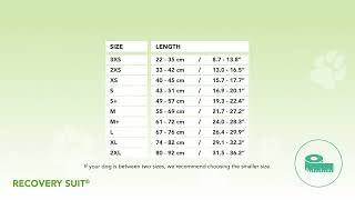 Suitical  Recovery Suit® Dog  How to measure your dog [upl. by Waldos]