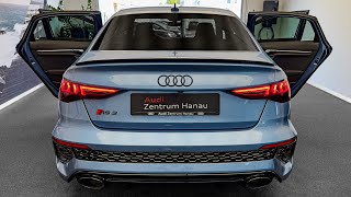 2023 Audi RS3 400hp in Azzurro California Metallic  Sound Interior and Exterior Details [upl. by Nnybor2]