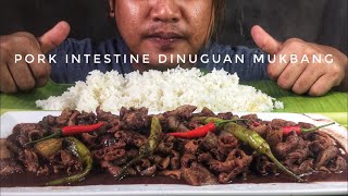 PORK INTESTINE DINUGUAN MUKBANG  DINUGUAN  FILIPINO MUKBANG  MUKBANG PHILIPPINES [upl. by Odraleba504]