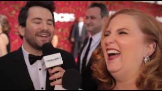 2016 Tony Awards Jule James Interviews Alex Brightman [upl. by Lirba]