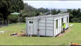 Butterfly transportable homes  uninstallation in 3 hours [upl. by Kenwrick]