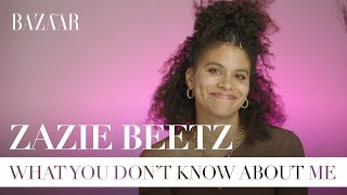 Zazie Beetz talks Atlanta Rihanna party tricks and guilty pleasures  Bazaar UK [upl. by Etaner]