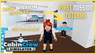 Suitcase Retrieval Mission Tutorial in Cabin Crew Simulator  ROBLOX [upl. by Nnorahs]