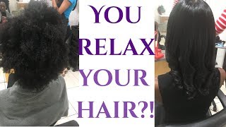 Issa Relaxer Blowout On Type 4 Natural Hair [upl. by Mchale]