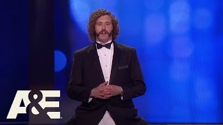 Host TJ Miller Opens the Show  22nd Annual Critics Choice Awards  AampE [upl. by Maynord912]