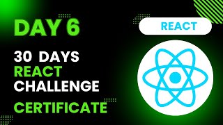 Day 6  Select all checkboxes  30 Days of React Challenge with Codedamn Certificate [upl. by Benedicta438]