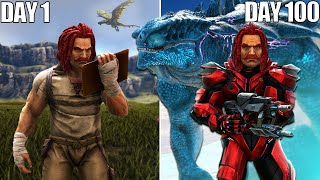 I Spent 100 Days in PRIMAL FEAR in ARK Survival Evolved Modded [upl. by Haziza]