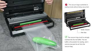 2Video The vacuum bag is switched to sealing mode without being vacuumedTroubleshooting of V8 [upl. by Metabel]