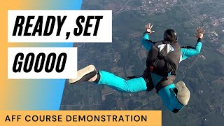 Becoming a skydiver  How to get stable during freefall  Freefall course demonstration [upl. by Banky233]