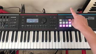 How to make live beatsloops on Roland Juno DS [upl. by Eiramana]