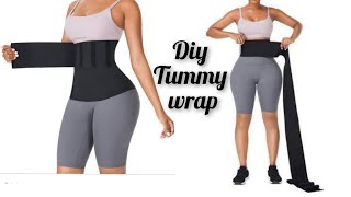 DIY Tummy wrap belt • DIY Waist trainer [upl. by Rouvin417]