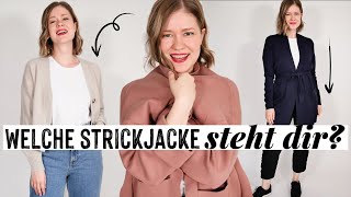 Strickjacke stylen für deinen Figurtypen DAS ist dein bester Schnitt amp SO kombinierst du Cardigans [upl. by Arednaxela]