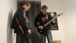 The ramones  Palisades park  guitar and bass cover [upl. by Ahsito360]