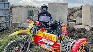 Training for Weston Super Mare Beach Race 2023 on a 700cc 2stroke WHTsidecar [upl. by Durand311]