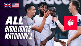 ALL HIGHLIGHTS MATCHDAY 1 🤩⚽ Jupiler Pro League 2324 [upl. by Bluma457]