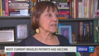 Most current measles patients had vaccine [upl. by Nomelif180]