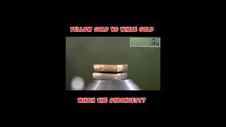 HOW STRONG GOLD ON HYDRAULIC PRESS😱 [upl. by Kired34]