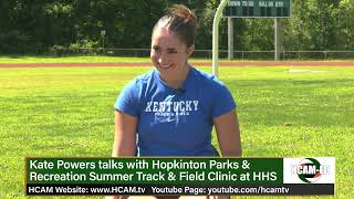 Meet amp Greet at Parks amp Recreation Track and Field Camp with Kate Powers [upl. by Azitram]