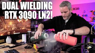 RTX 3090 SLI on Liquid Nitrogen Insane Results [upl. by Yvonne]