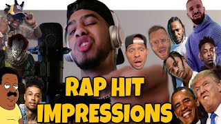 Old Heads REACT to Hit Rap Songs in Voice Impressions by AZZERZ for FIRST TIME EVER LMAO [upl. by Mauchi]