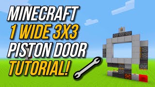 Minecraft 1 Wide 3x3 Piston Door Tutorial  World Record In Size Redstone shorts ft Bluerim 🔧 [upl. by Benzel927]