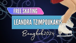 Leandra TZIMPOUKAKIS SUI  Junior Women Free Skating  Bangkok 2024 [upl. by Iek]