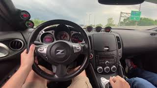 700WHP SINGLE TURBO 370Z PULL INSANE TURBO NOISE [upl. by Lorinda]