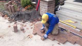 Holland Nicolock Interlocking Pavers Golden Brown Blend Herringbone Hardscape in Gettysburg PA [upl. by Polly107]