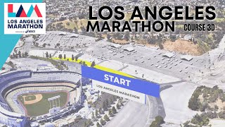 Los Angeles Marathon 2024  CourseRoute  Live  Half  Marathon  10km [upl. by Hevak349]