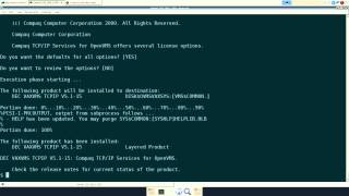 SimH OpenVMS VAX Part 2 license and TCPIP [upl. by Aenneea]