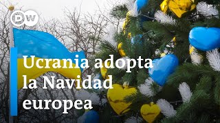 Ucrania cambia la Navidad ortodoxa rusa por la occidental [upl. by Matilde]